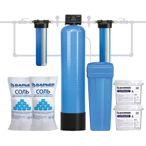Комплект коттеджной системы Barrier Ace ULTRA А 1,2 (обезжелезивание и умягчение воды)