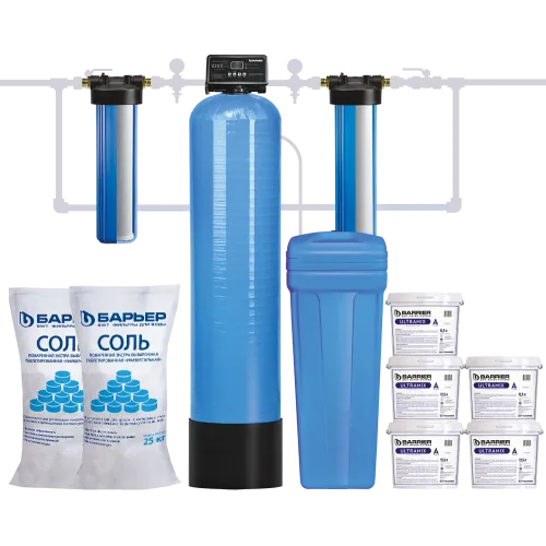 Комплект коттеджной системы Barrier Ace ULTRA А 1,8 (обезжелезивание и умягчение воды)
