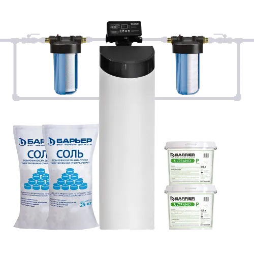 Комплект коттеджной системы Barrier Ace ULTRA HP 1,0 (обезжелезивание и умягчение воды)