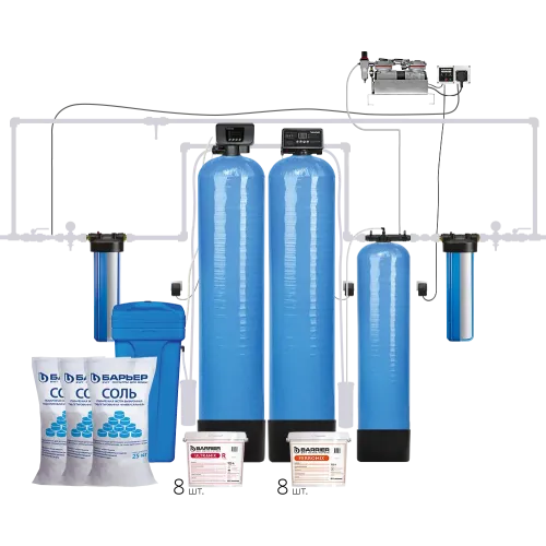 Комплект коттеджной системы Barrier Ace ULTRA R 3,0 (аэрация+обезжелезивание и умягчение воды)