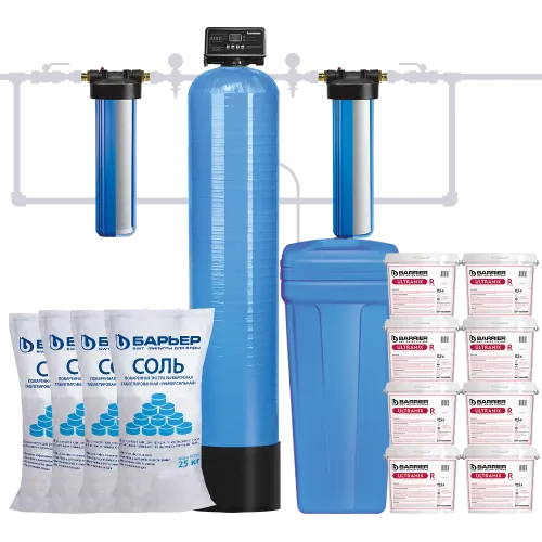 Комплект коттеджной системы Barrier Ace ULTRA R 3,0 (обезжелезивание и умягчение воды)