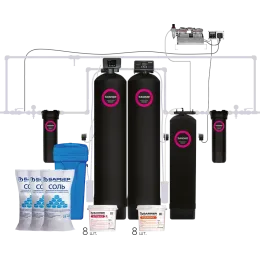 Комплект коттеджной системы Barrier Ace ULTRA R 3,0 с защитой от конденсата (аэрация+обезжелезивание и умягчение воды)