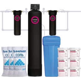 Комплект коттеджной системы Barrier Ace ULTRA R 2,4 с защитой от конденсата (обезжелезивание и умягчение воды)